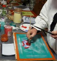 Peinture naturelle à la caséine... avec du fromage blanc! , Martine Rieg Sezer, Formatrice professionnelle